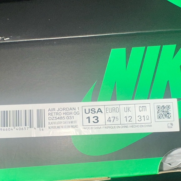 Air Jordan 1 High OG “ Lucky Green”   2023 - Picture 14 of 16
